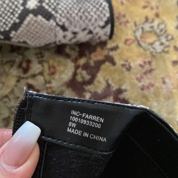 INC FARRENP NATURAL SKIN STYLE BOOTIES SIZE 8 WIDE - Picture 7 of 8